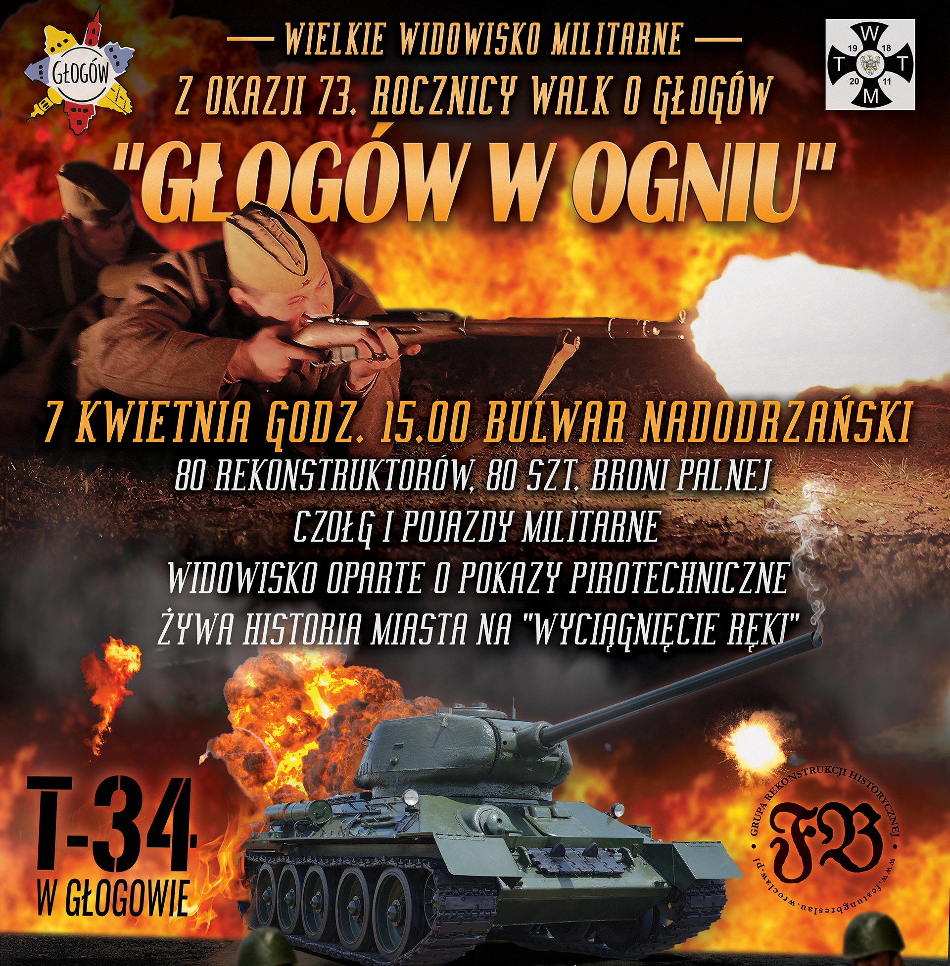 Ilustracja do artykuły: Głogów w ogniu - niezwykła inscenizacja